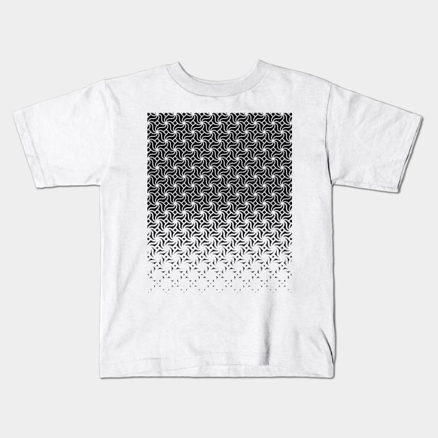 Geometric Sayagata Pattern Kids T-Shirt by terrordro.me